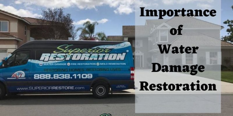 importance of water damage restoration