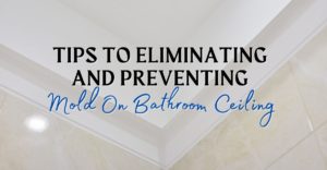 Tips To Eliminating And Preventing Mold On Bathroom Ceiling